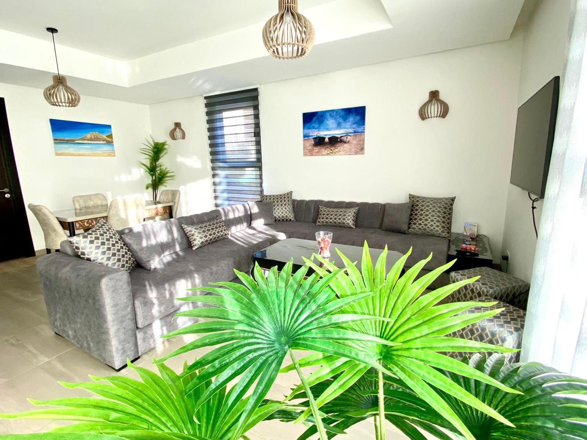 Luxurious Golf & Sea View Beach Apartment With Pool Access - Tamourrit, Taghazout Bay Eksteriør billede