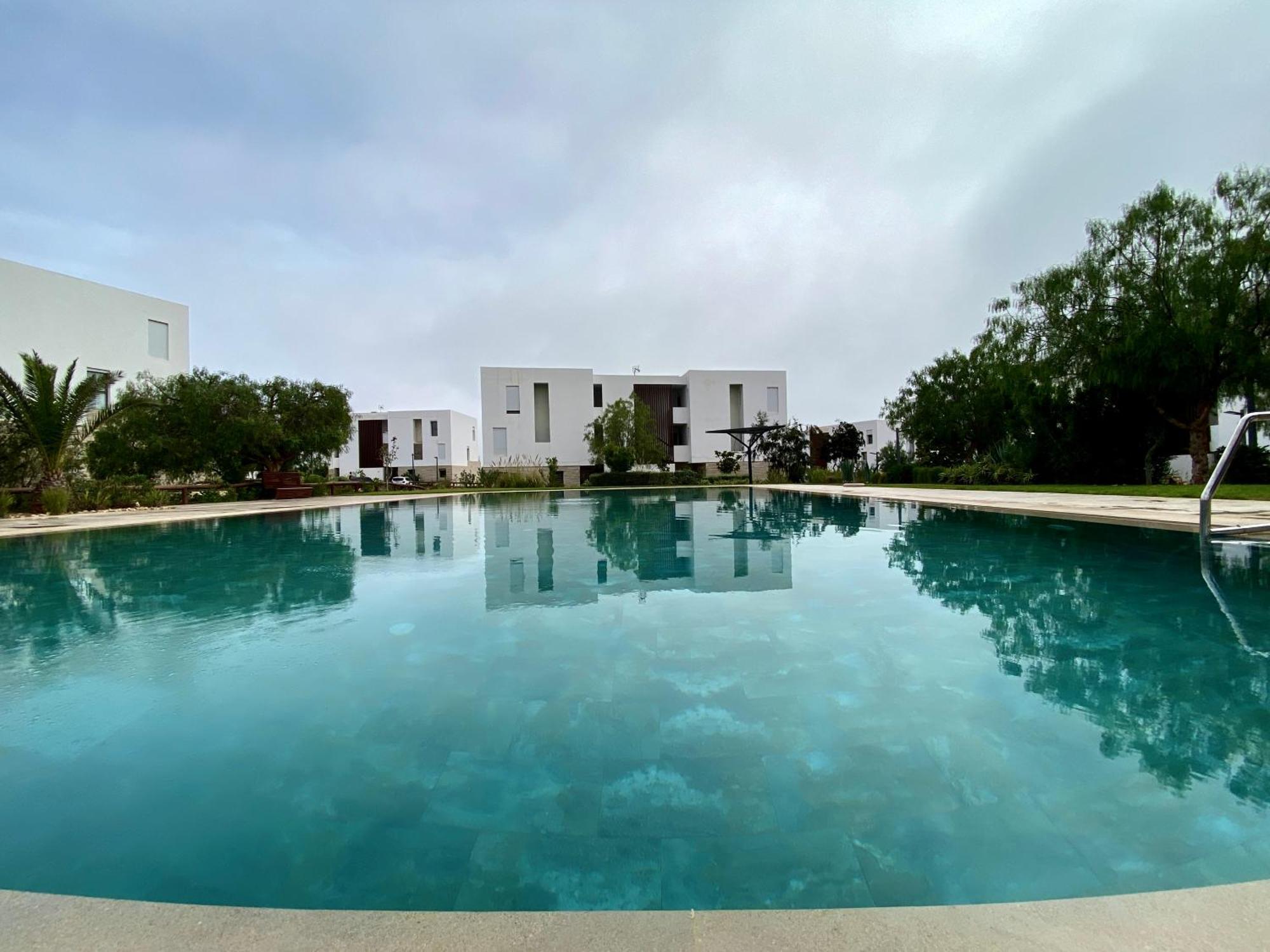 Luxurious Golf & Sea View Beach Apartment With Pool Access - Tamourrit, Taghazout Bay Eksteriør billede